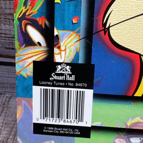 Lot of 3 Vintage Looney Tunes Folders Portfolio Organizer Stuart Hall 1999 NEW - Picture 6 of 8